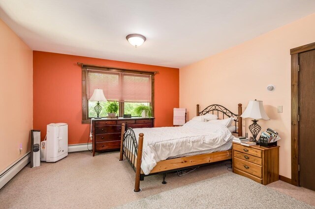 44 Pine Meadow Ct, North Berwick, ME 03906 - carpeted bedroom featuring a baseboard heating unit