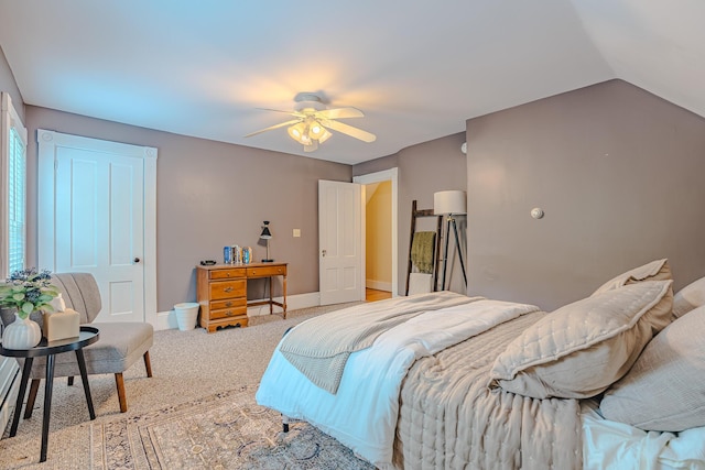24 High St, Livermore Falls, ME 04254 - carpeted bedroom featuring baseboards and ceiling fan