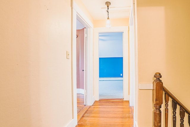24 High St, Livermore Falls, ME 04254 - hallway featuring light wood-type flooring