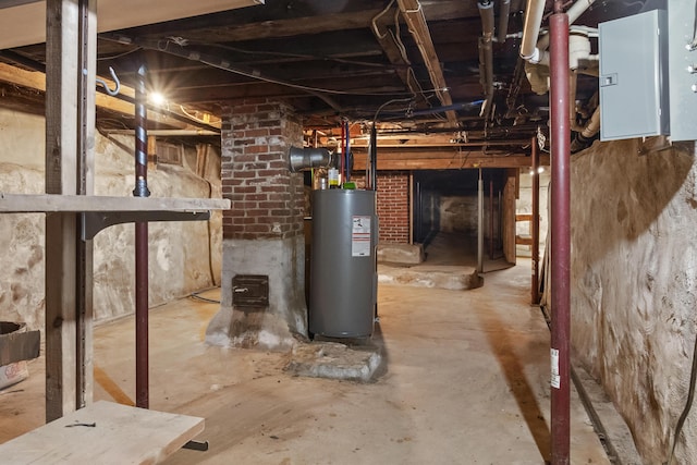 785 W Main St, Waldoboro, ME 04572 - unfinished basement with water heater
