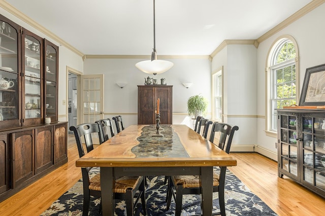36 Acorn Ln, South Portland, ME 04106 - dining room featuring ornamental molding and light wood-style floors