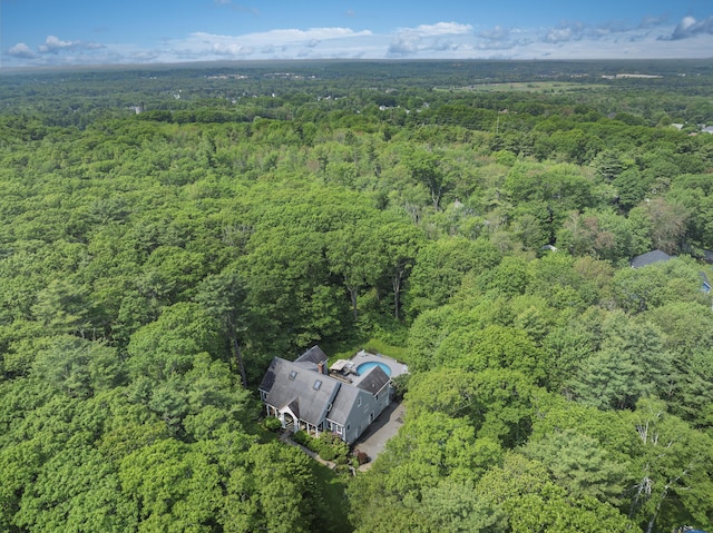 36 Acorn Ln, South Portland, ME 04106 - aerial overview of property's location featuring a heavily wooded area