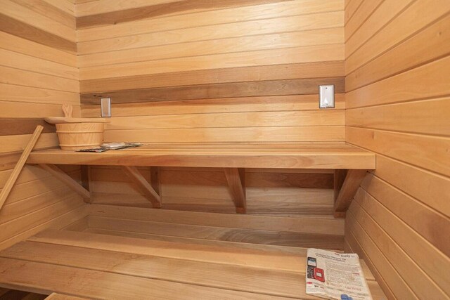135 Lyle Hall Rd, Wilton, ME 04294 - relaxing sauna / steam room featuring wood walls