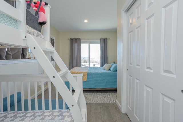 135 Lyle Hall Rd, Wilton, ME 04294 - bedroom featuring wood finished floors and recessed lighting