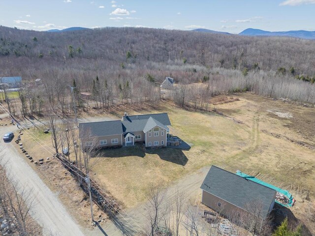 135 Lyle Hall Rd, Wilton, ME 04294 - overview of rural landscape with a mountainous background