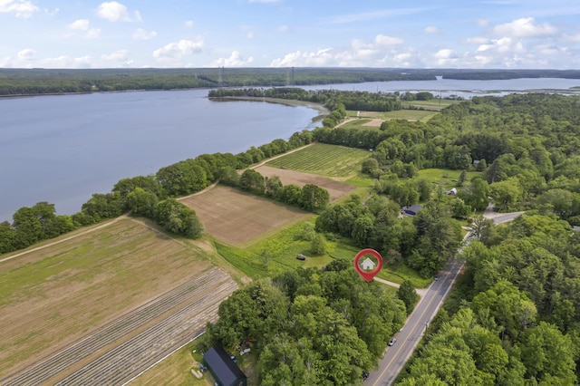 145 Pork Point Rd, Bowdoinham, ME 04008 - view of property location with a nearby body of water and rural landscape