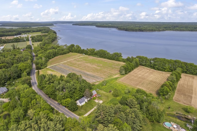 145 Pork Point Rd, Bowdoinham, ME 04008 - aerial view of property's location featuring a nearby body of water