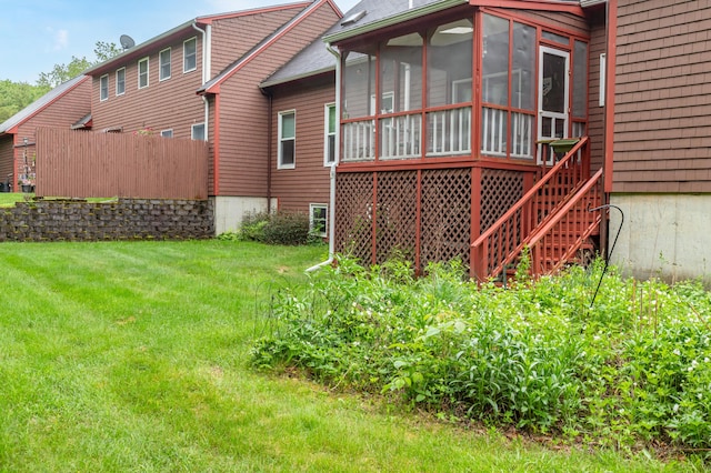 44 Cortland Cir Unit 44, Bangor, ME 04401 - view of yard with a sunroom