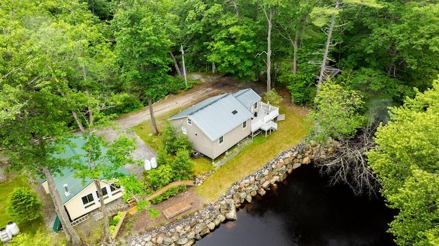 24 Dragon Back Rd, Naples, ME 04055 - view from above of property featuring a large body of water