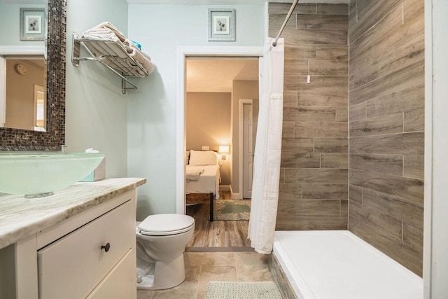 24 Dragon Back Rd, Naples, ME 04055 - bathroom with vanity, ensuite bathroom, and a tile shower
