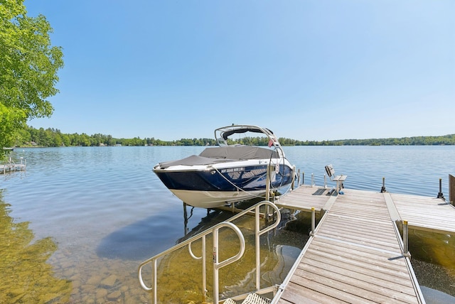 8 S Heritage Woods Ln, Winthrop, ME 04364 - dock area with a water view