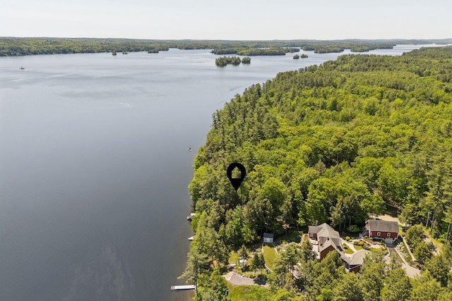 8 S Heritage Woods Ln, Winthrop, ME 04364 - aerial view of a nearby body of water and a forest