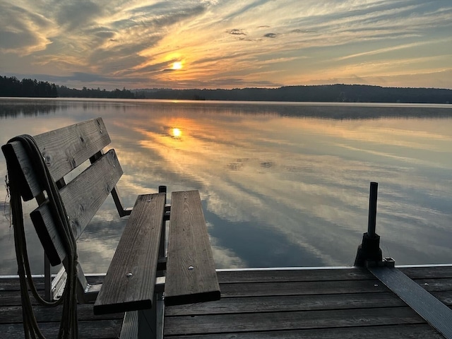 8 S Heritage Woods Ln, Winthrop, ME 04364 - dock with a water view