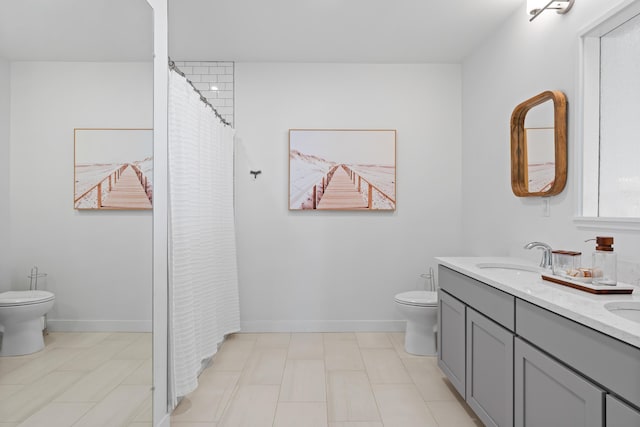 218 Washington Ave Unit 401, Portland, ME 04101 - bathroom with double vanity and a shower with shower curtain