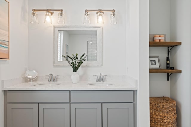 218 Washington Ave Unit 401, Portland, ME 04101 - bathroom featuring double vanity