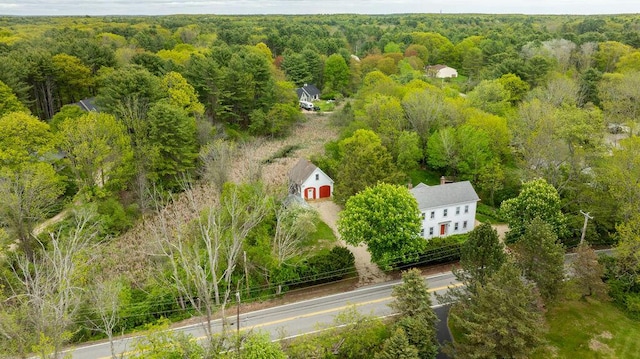 427 Haley Rd, Kittery, ME 03905 - view from above of property with a heavily wooded area