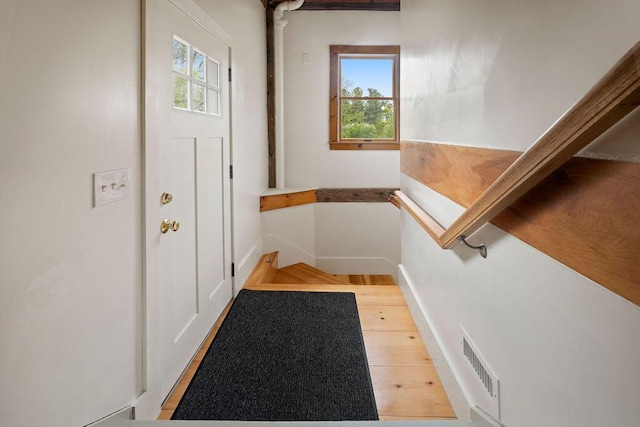 427 Haley Rd, Kittery, ME 03905 - entryway featuring plenty of natural light, light wood-style floors, and baseboards