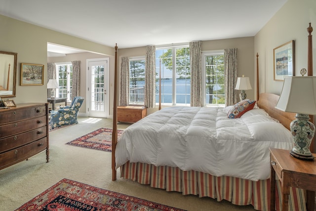 4 Roland Kimball Rd Unit 2, Freeport, ME 04032 - carpeted bedroom with access to exterior and multiple windows