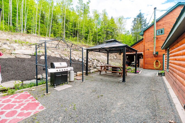 15 Doe Cir, Bingham, ME 04920 - view of patio / terrace featuring a gazebo and grilling area