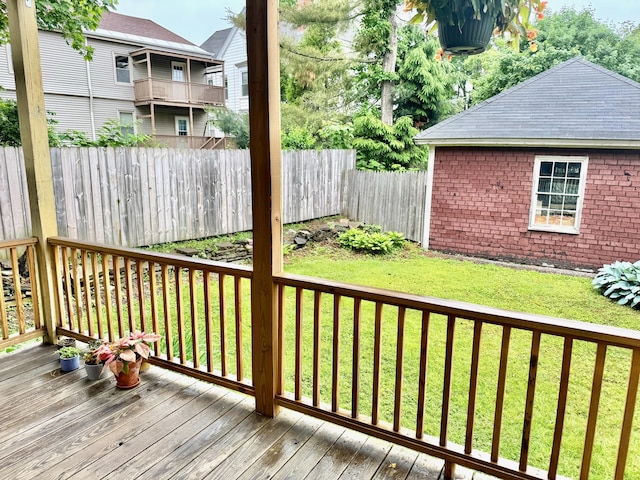 91 Washburn Ave, Portland, ME 04102 - view of wooden terrace