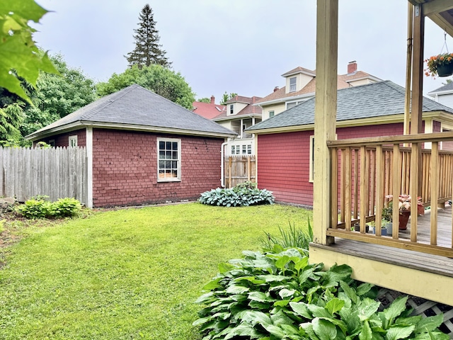 91 Washburn Ave, Portland, ME 04102 - view of yard with a deck