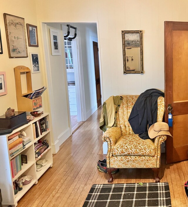 91 Washburn Ave, Portland, ME 04102 - living area with hardwood / wood-style flooring