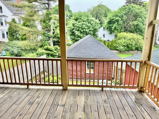 91 Washburn Ave, Portland, ME 04102 - view of wooden deck