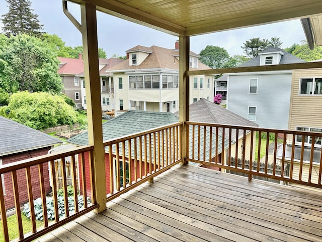 91 Washburn Ave, Portland, ME 04102 - deck with a residential view