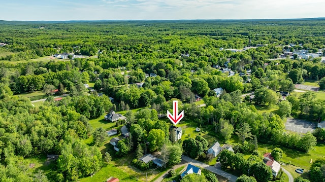 10 Joslyn St, Newport, ME 04953 - aerial view of property's location with a forest