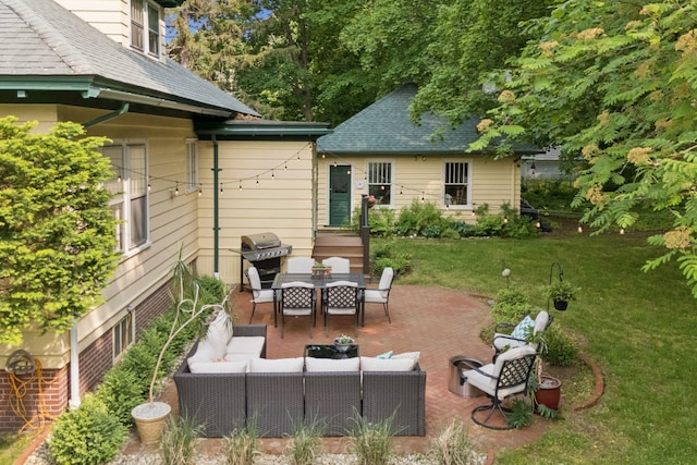 7 Carroll Ave, Auburn, ME 04210 - view of patio / terrace with outdoor lounge area, grilling area, and outdoor dining area