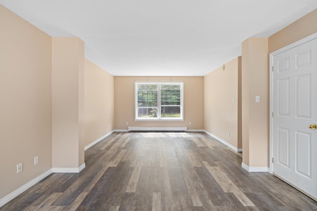 20 Huntington Ln, Berwick, ME 03901 - empty room featuring dark wood-style floors, baseboard heating, and baseboards