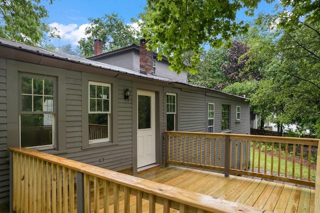 74 Main St, Cornish, ME 04020 - view of wooden deck