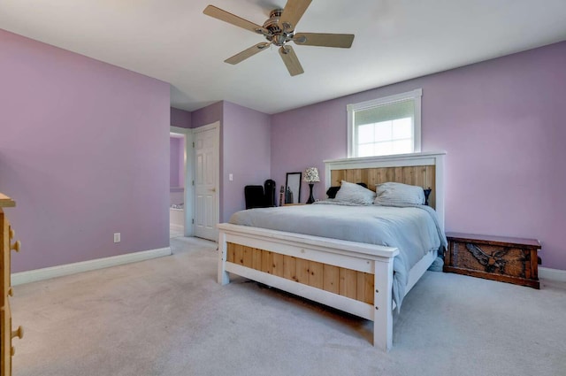 1505 Foxes Ridge Rd, Acton, ME 04001 - bedroom featuring carpet flooring, ensuite bathroom, and a ceiling fan