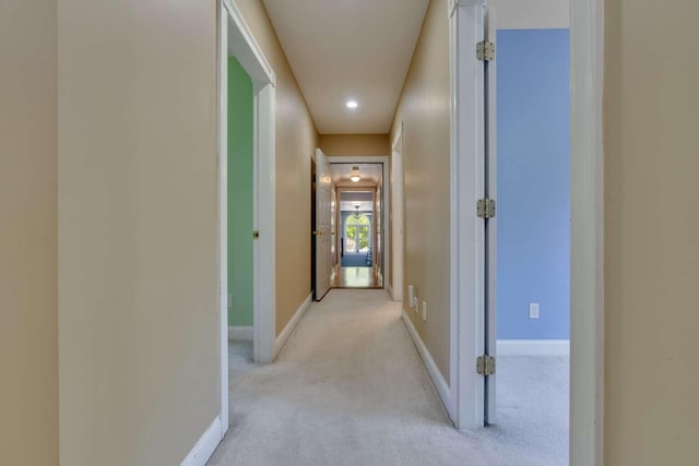 1505 Foxes Ridge Rd, Acton, ME 04001 - corridor with light carpet and recessed lighting