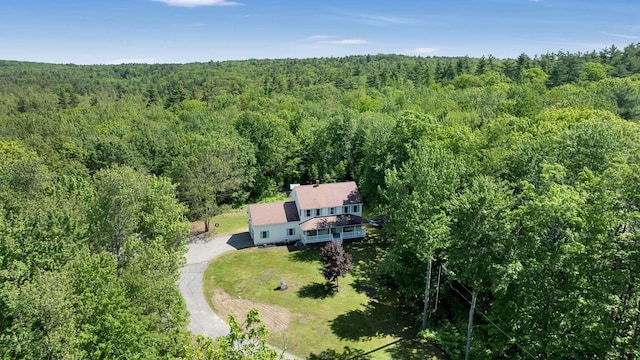 1505 Foxes Ridge Rd, Acton, ME 04001 - aerial view of property and surrounding area with a forest