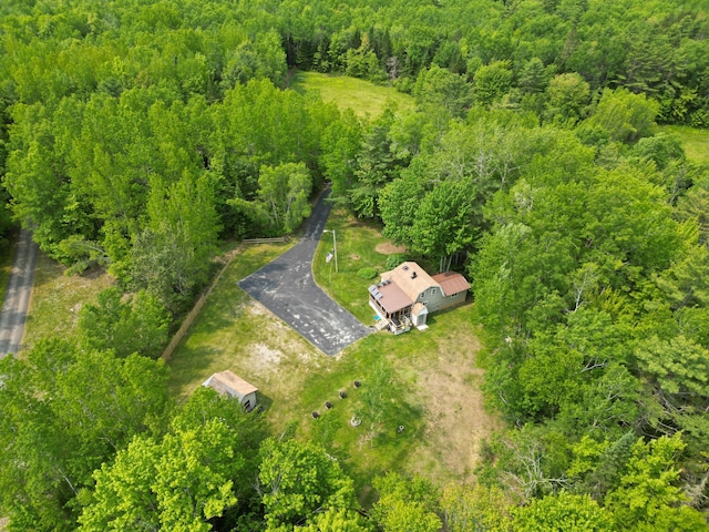 140 Station Rd, Lincoln, ME 04457 - drone / aerial view of a heavily wooded area