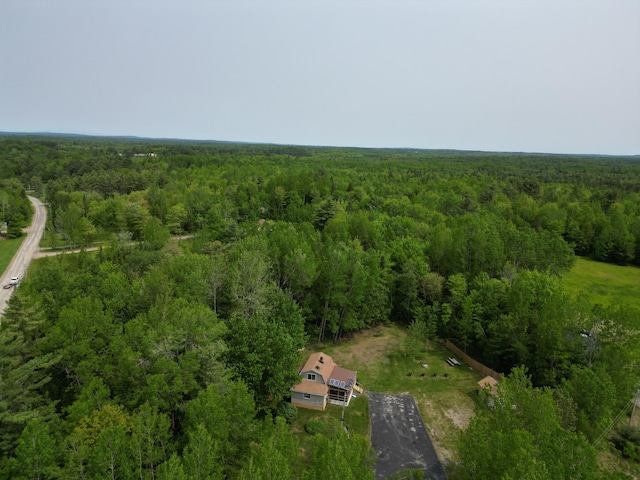 140 Station Rd, Lincoln, ME 04457 - aerial view of property's location with a heavily wooded area