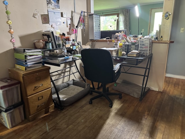 20 Coldbrook Rd, Hampden, ME 04444 - office space featuring hardwood / wood-style floors and baseboards