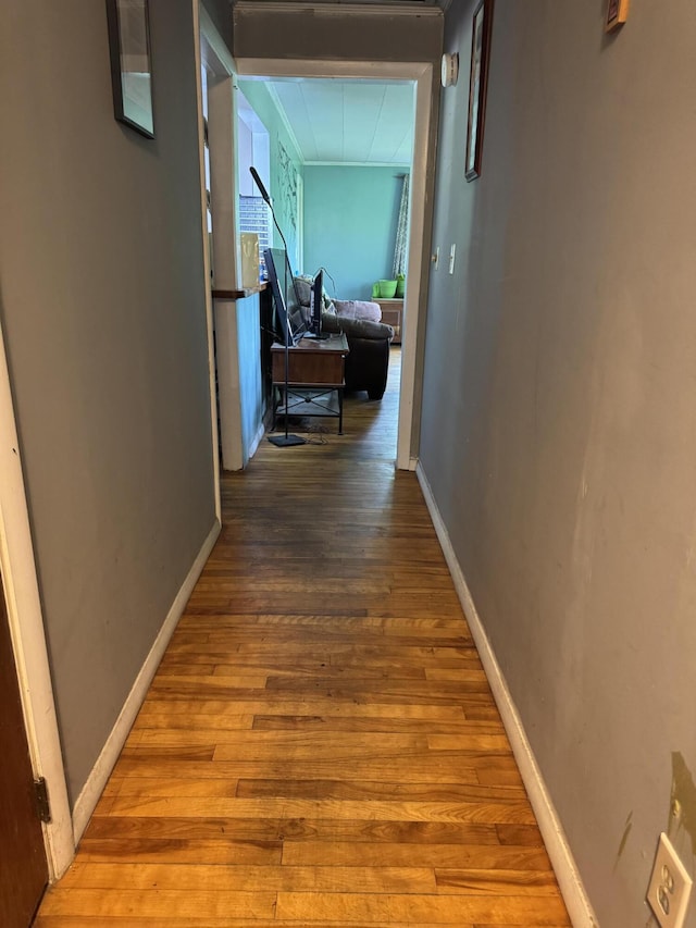 20 Coldbrook Rd, Hampden, ME 04444 - hall featuring hardwood / wood-style flooring and baseboards