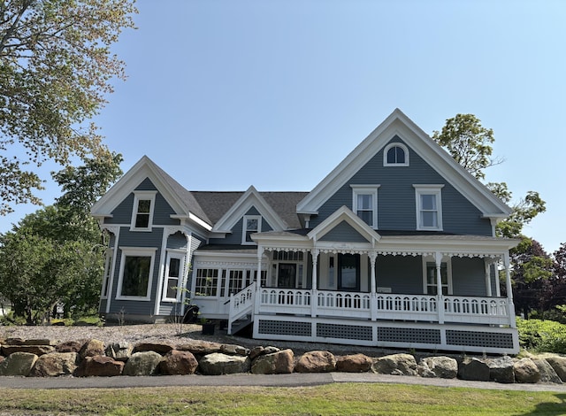 138 Limerock St Unit A, Rockland, ME 04841 - victorian house featuring covered porch