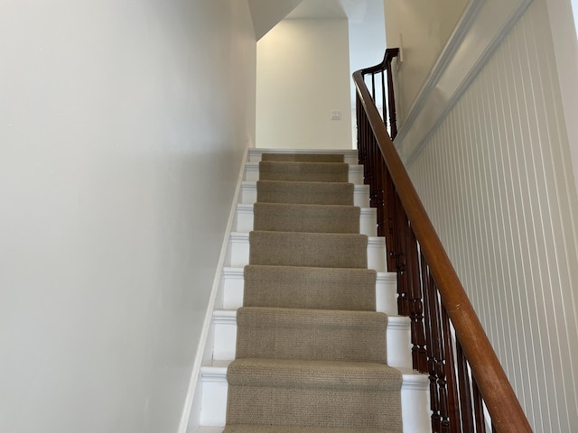 138 Limerock St Unit A, Rockland, ME 04841 - staircase featuring baseboards