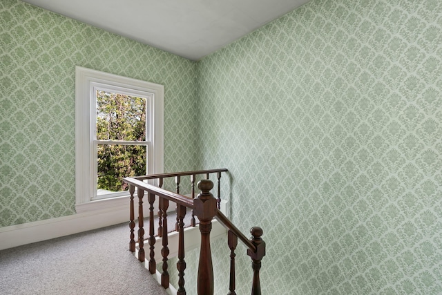 11 Center St, Richmond, ME 04357 - stairway with carpet floors