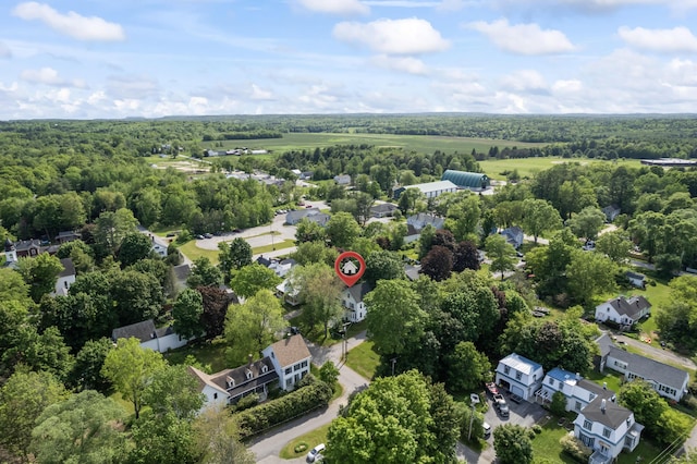 11 Center St, Richmond, ME 04357 - aerial perspective of suburban area featuring a forest