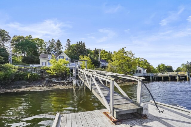 23 Western Ave, Boothbay Harbor, ME 04538 - dock featuring a water view