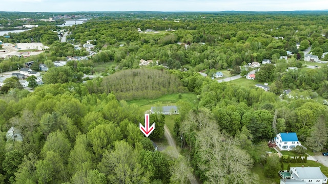 14 Carter Ln, Brewer, ME 04412 - aerial view of a heavily wooded area