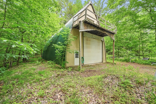33-34 Gerber Ln, Monmouth, ME 04259 - view of outbuilding with a garage