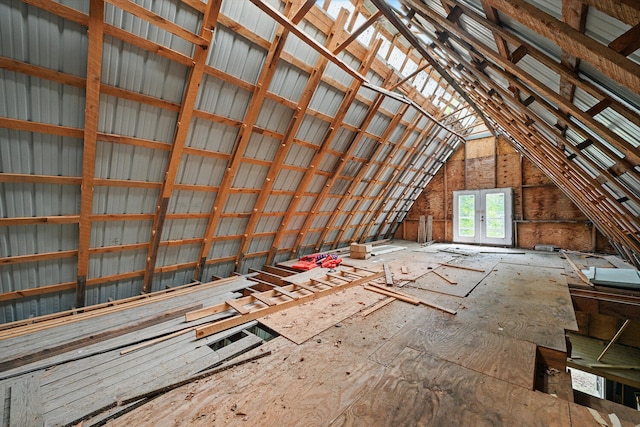 33-34 Gerber Ln, Monmouth, ME 04259 - view of unfinished attic