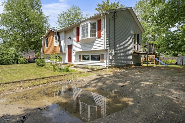 7 Dumas St, Lisbon, ME 04252 - view of bi-level home