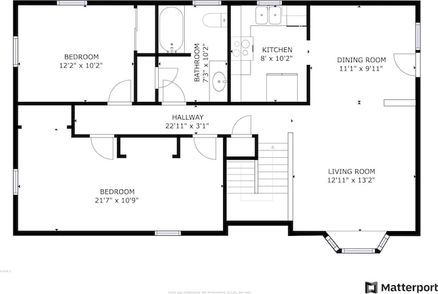 7 Dumas St, Lisbon, ME 04252 - view of room layout