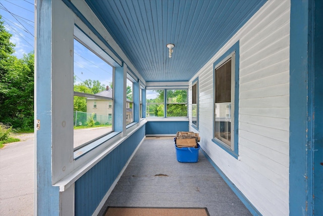 133 Front St, Old Town, ME 04468 - view of unfurnished sunroom